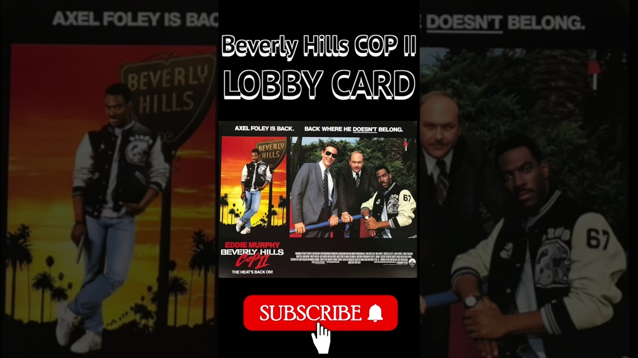 Beverly Hills Cop II 1987 Lobby Card Eddie Murphy 