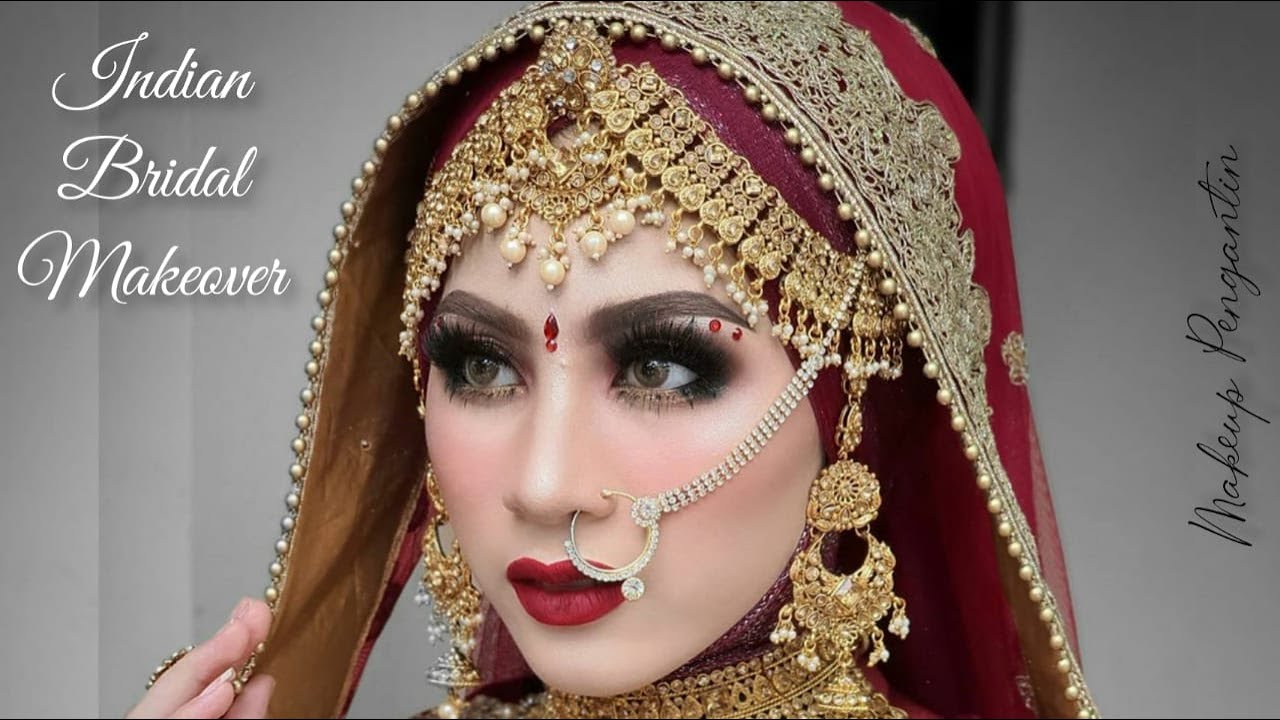 INDIAN MAKEUP WEDDING TUTORIAL BY AJIRINA ADMAJA