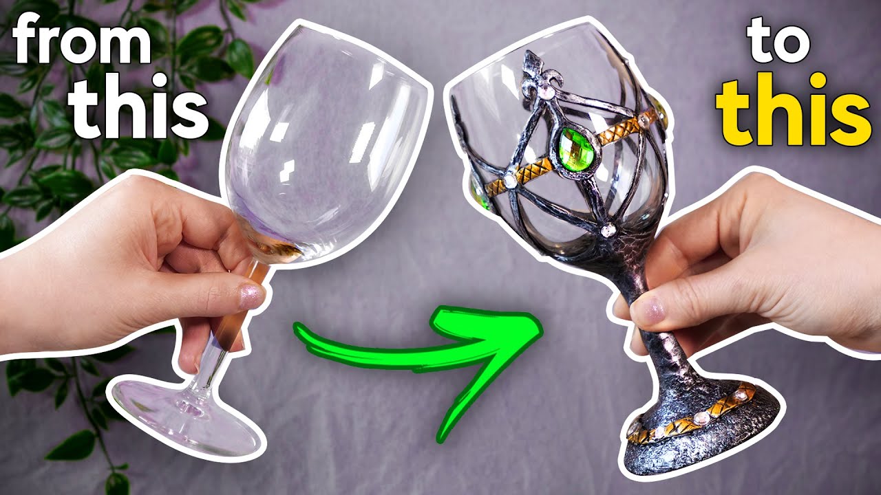 Turning Wine Glasses into Epic Goblets! (Easy DIY!)