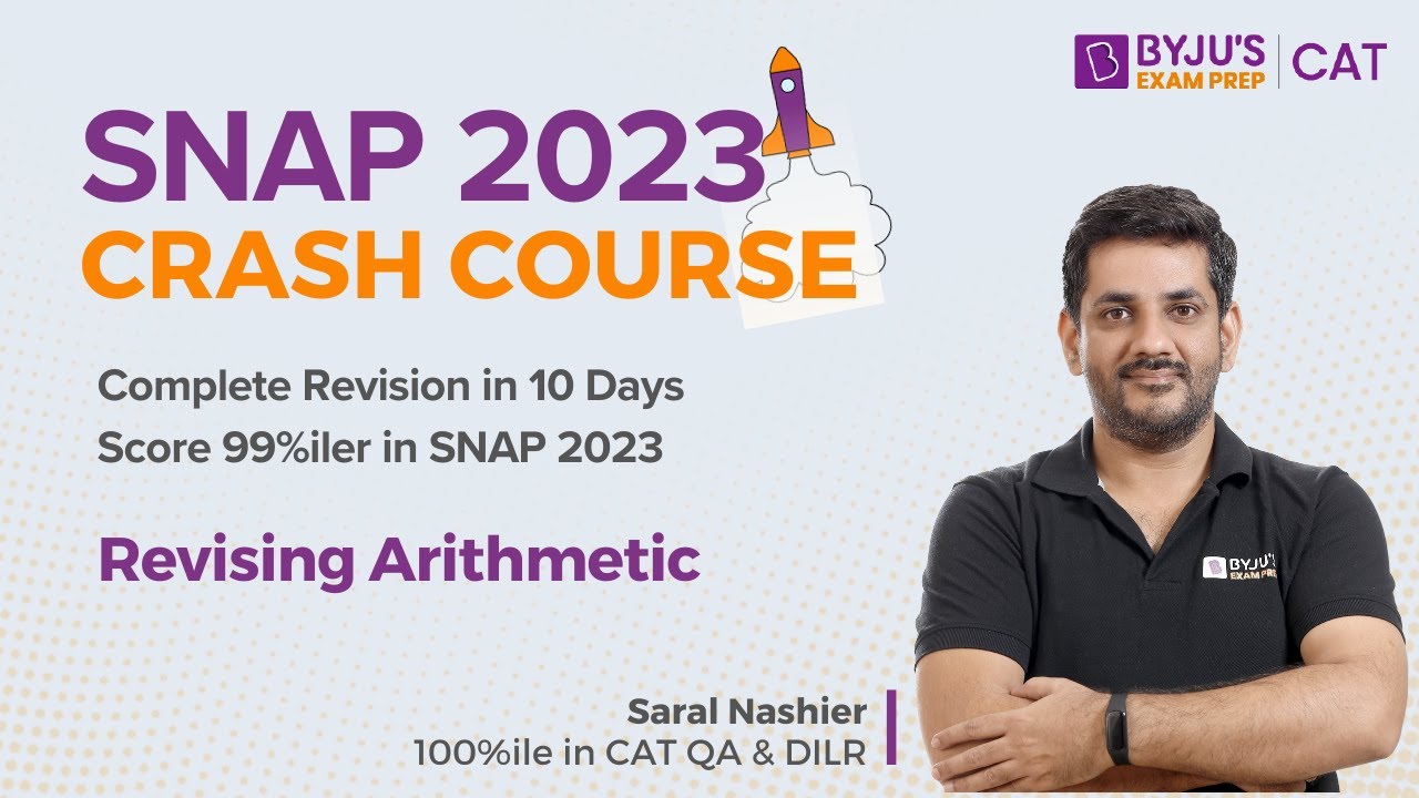 SNAP 2023 Crash Course | Arithmetic for SNAP 2023 | Arithmetic Most Expected Questions #snap2023