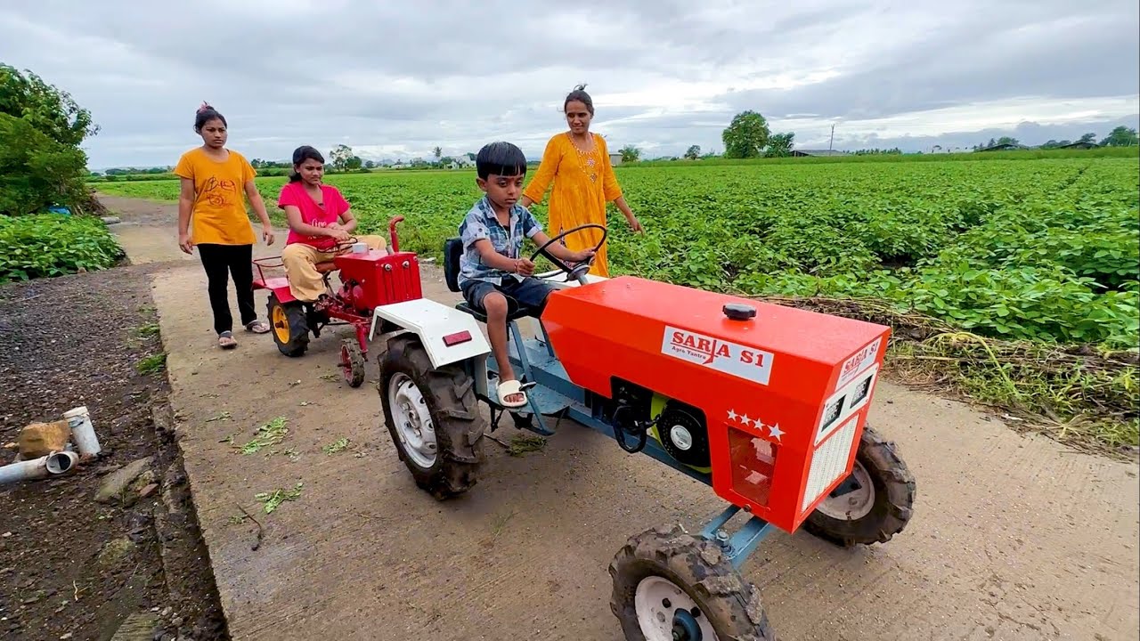 Mini tractor ka petrol khatam ho gaya 🫢