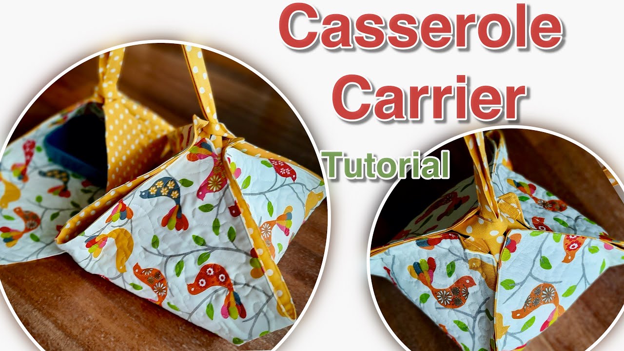 Reversible Casserole Carrier Tutorial/ EASY sewing