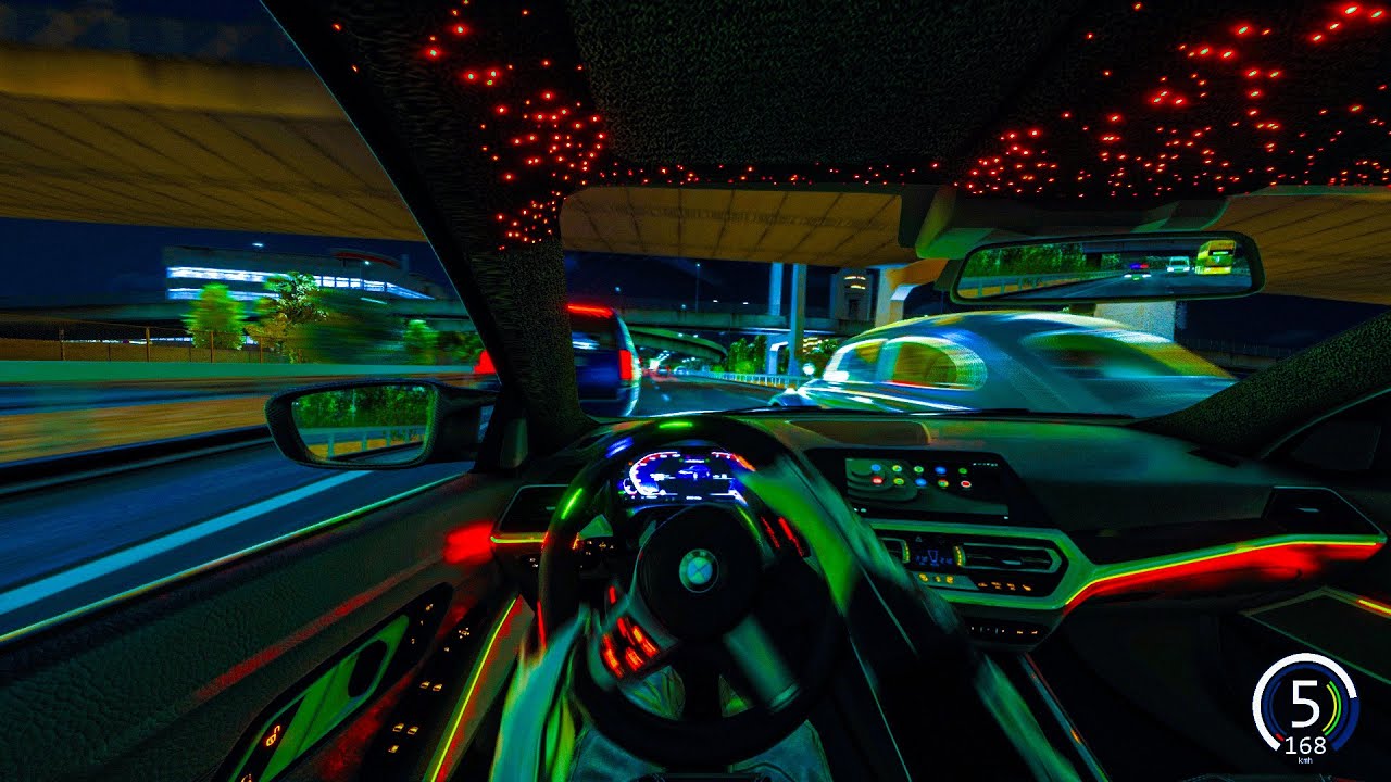 NO HESITATION: BMW Night Run (POV) on Highway (Assetto Corsa Realistic)