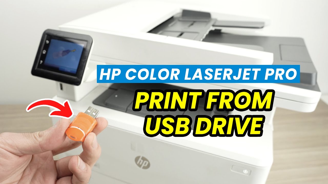 HP Color Laserjet Pro: как печатать с USB-накопителя