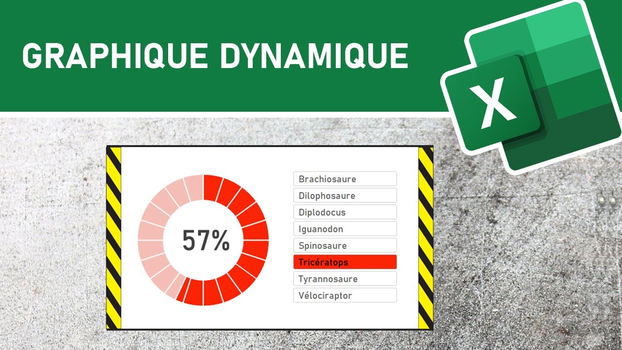 Tableaux de bord Excel 1 - Les graphiques circulaires dynamiques