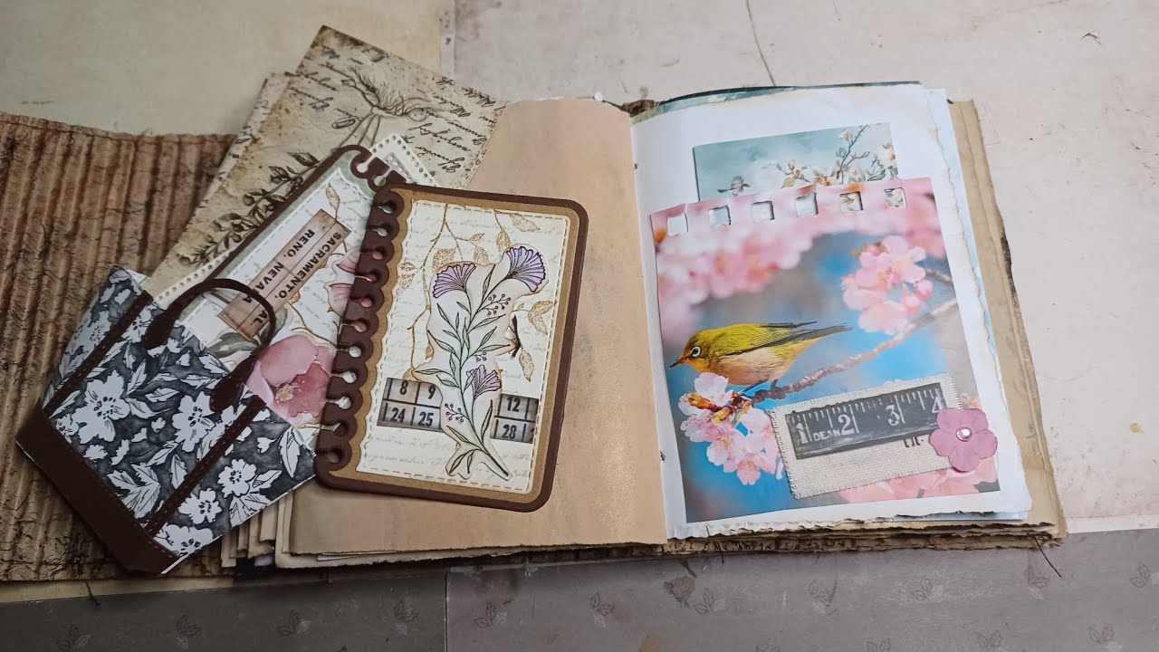Watch me craft/ weiter geht es im Hallo Frühling Journal 