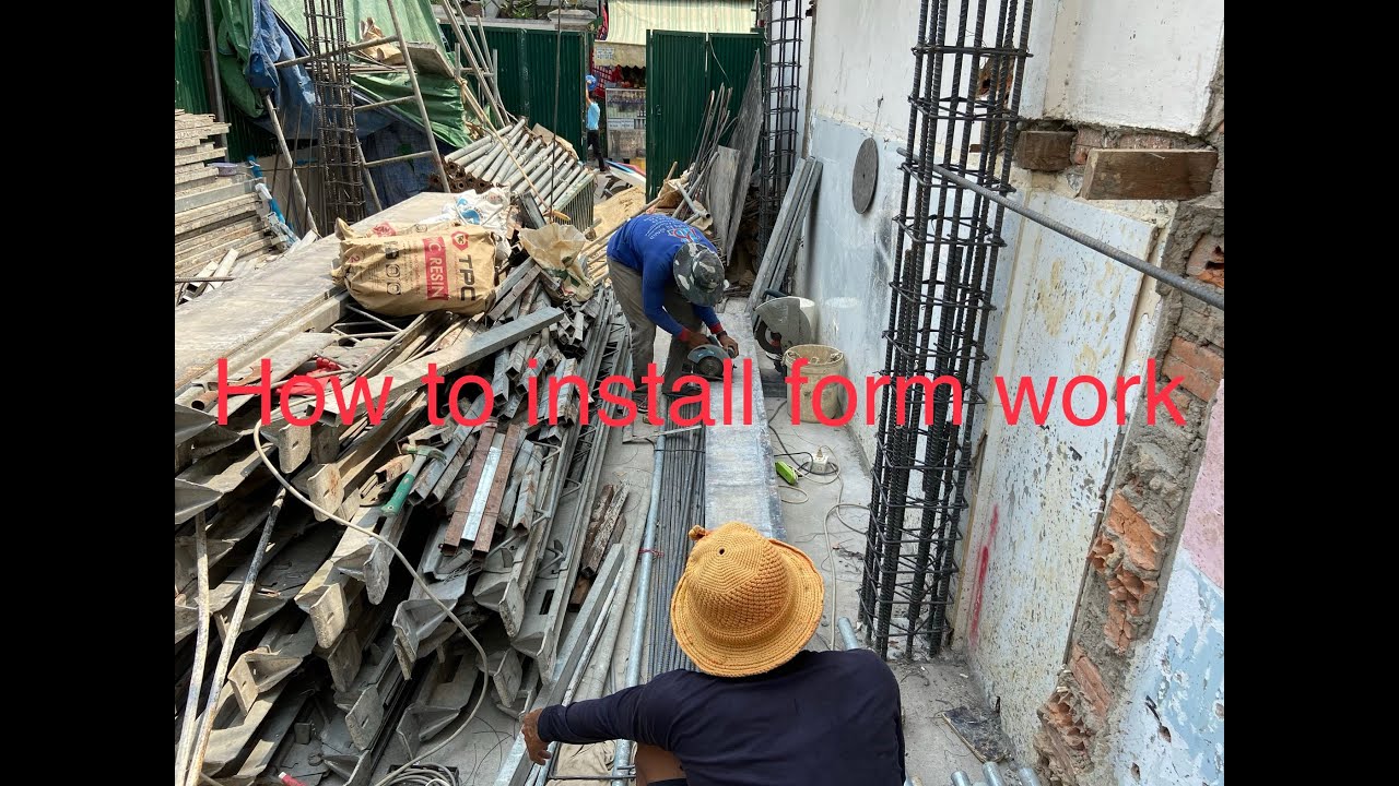 how to install form work of column/របៀបតំឡើងការងារទម្រង់របស់ជួរឈរ