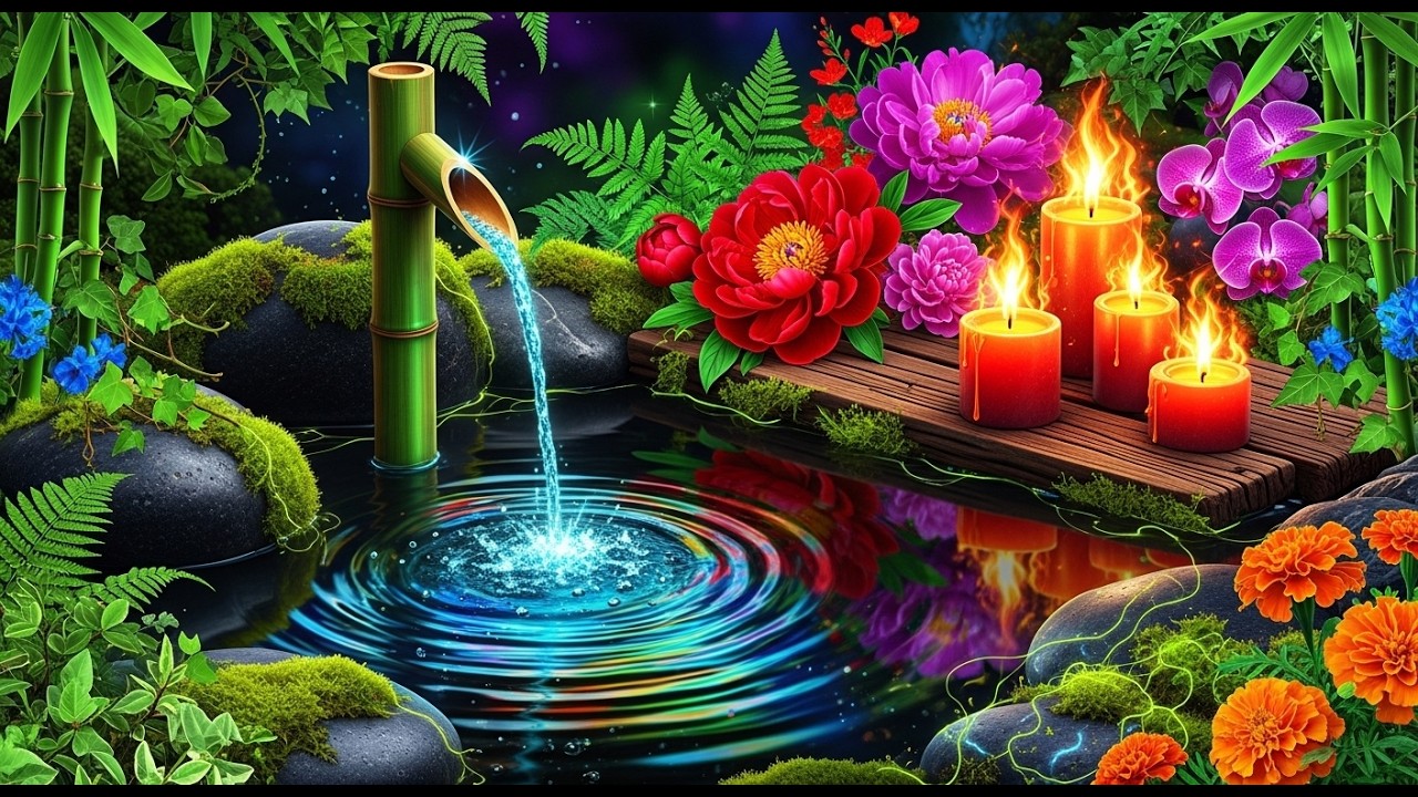 Relaxing Music for Healing + Water Sounds 🌿 Insomnia Relief, Calm Anxiety & Deep Relaxation