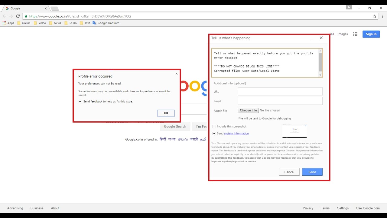 How to Fix &ldquo;Profile Error Occurred&rdquo; Issues in Chrome (100% Works)