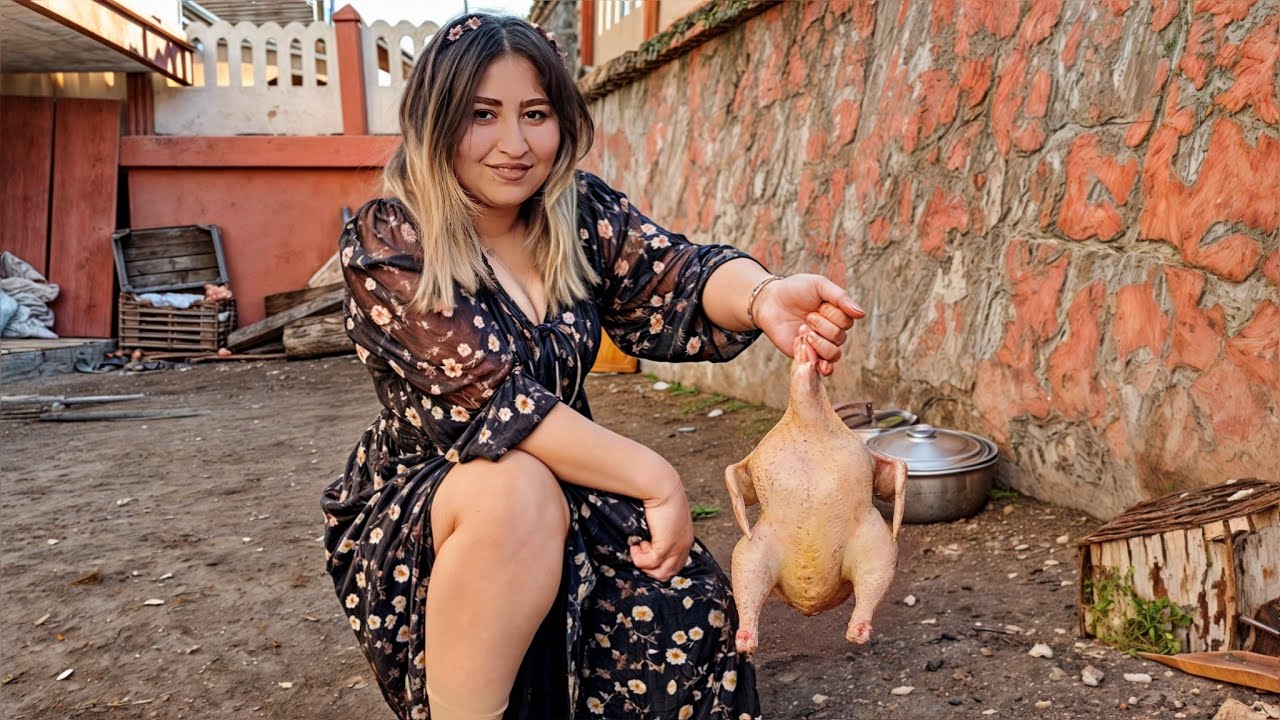 Village Life at Its Best: Preparing a Live Chicken for Christmas Dinner