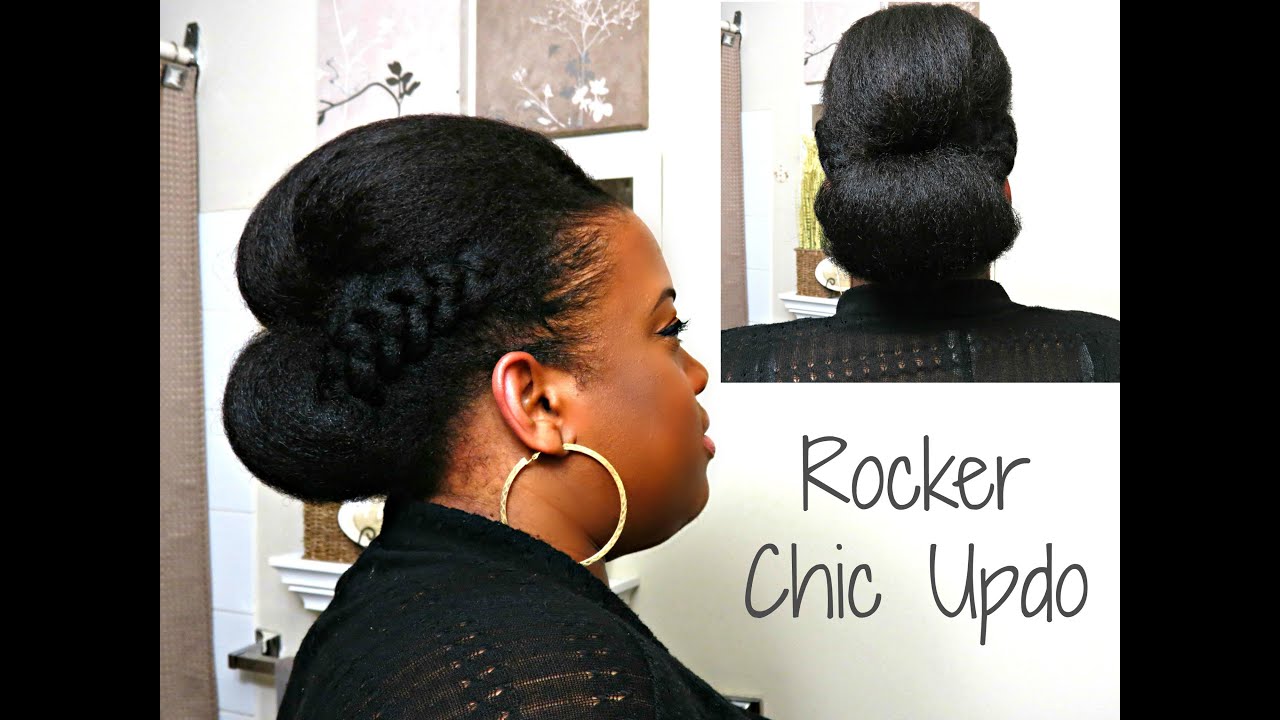 Rocker Chic Updo  Natural Afro Textured Hair