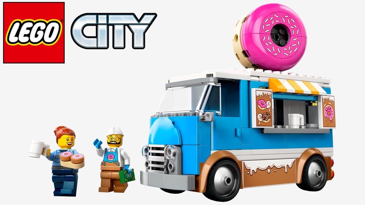 LEGO City Donut Truck 60452- Speed Build Review | LEGO 60452
