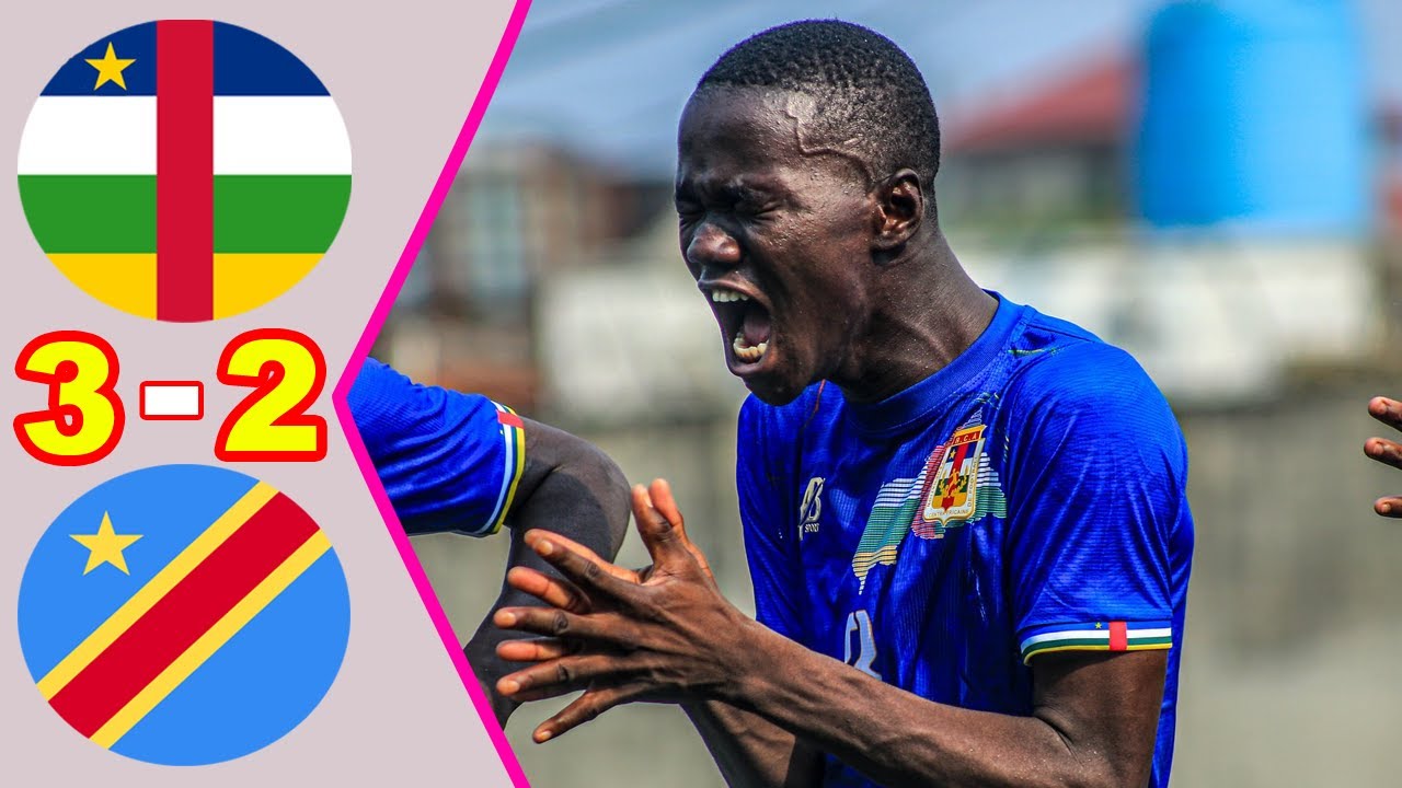 RCA (Centrafrique ) 🆚 RD Congo (3-2) résumé de la rencontre : tournoi uniffac u17 douala 2025