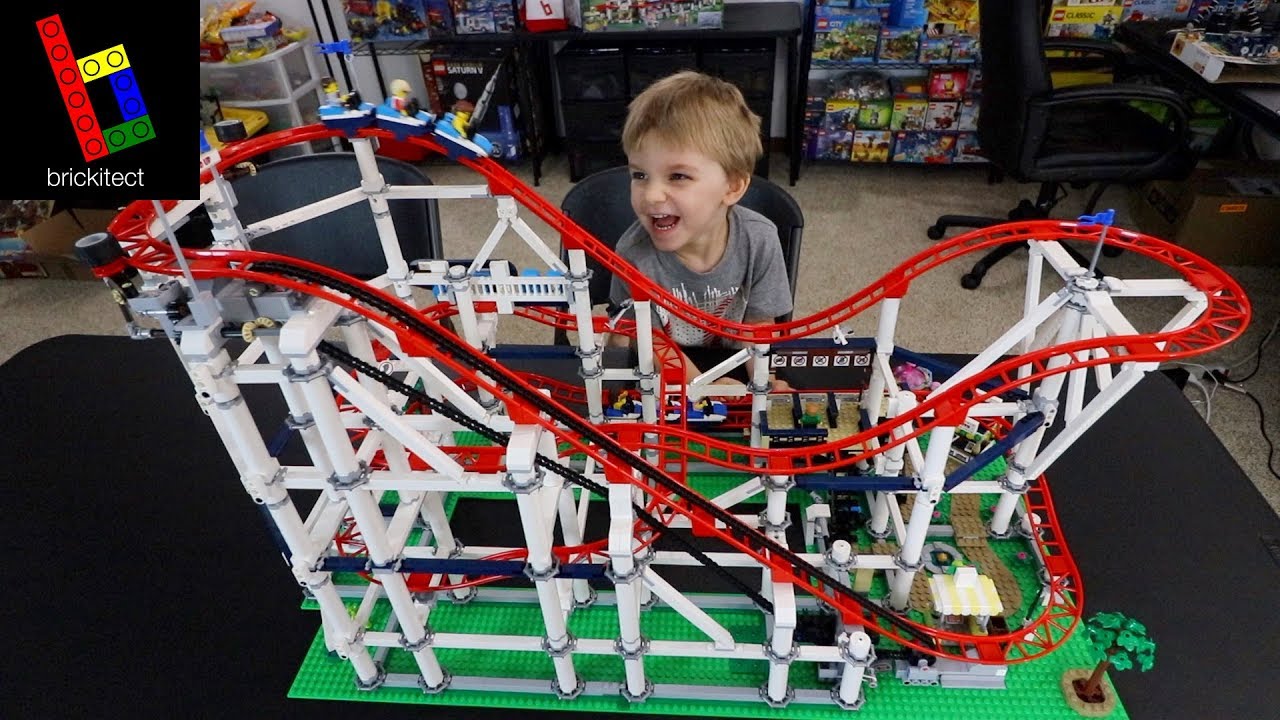 WE FINISHED THE LEGO ROLLER COASTER!