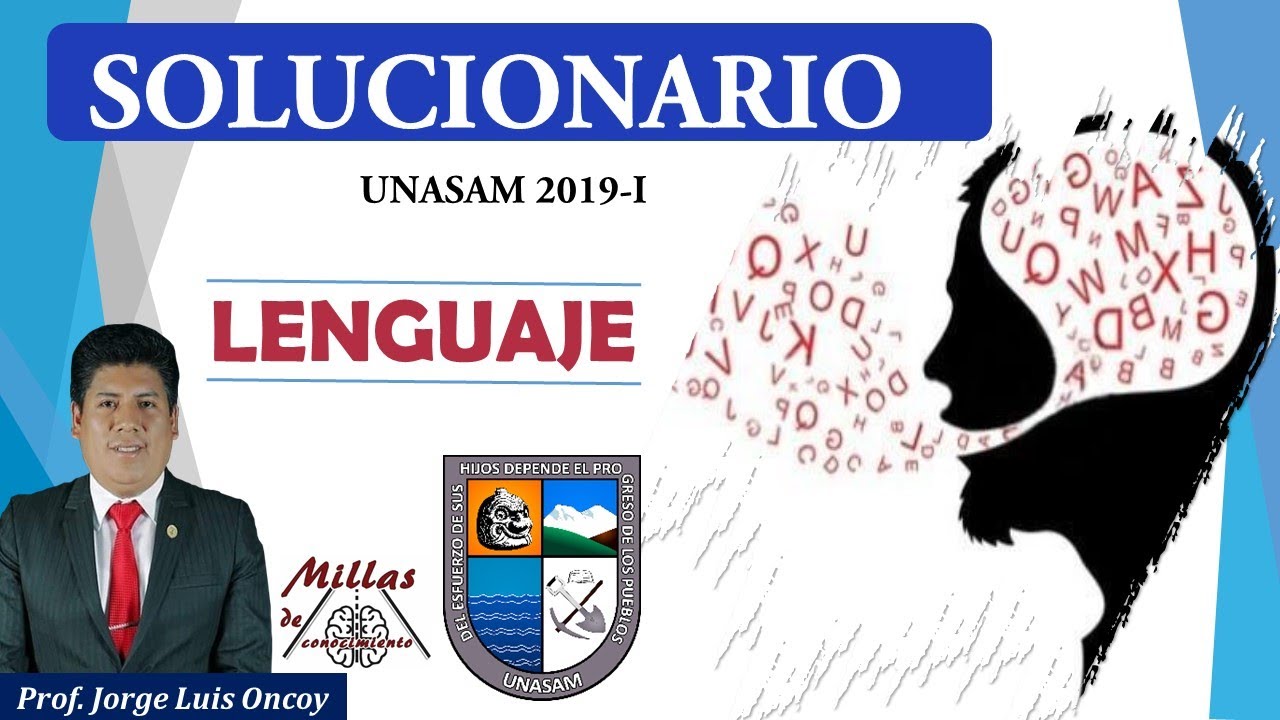 Solucionario UNASAM 2019-I [Lenguaje]