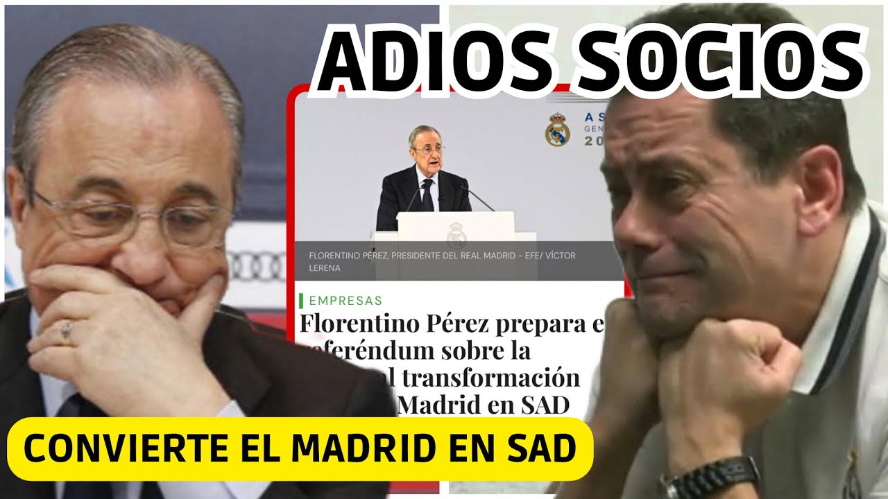 💥 FLORENTINO ACABA con EL MADRID y LO CONVIERTE EN SAD! ARRUINADOS y ESTALLAN LOS SOCIOS