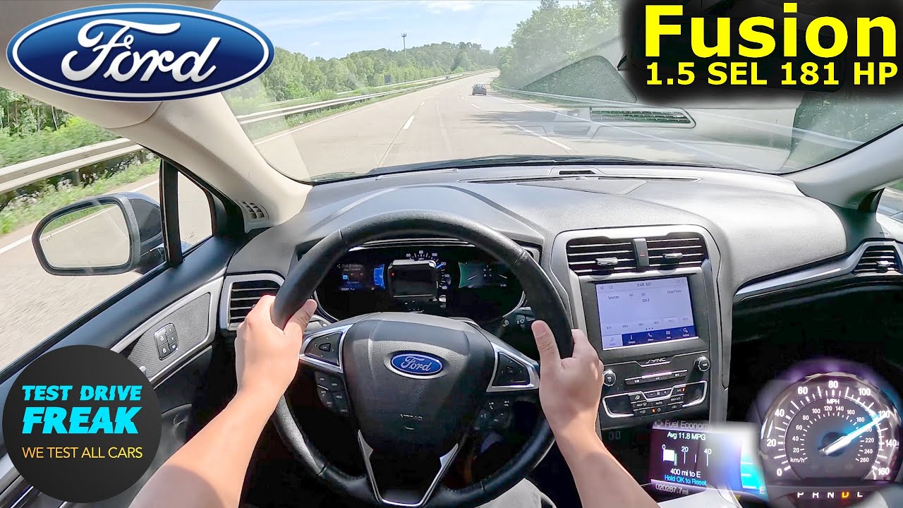 2020 Ford Fusion 1.5 SEL EcoBoost (181 HP) TOPSPEED POV | No Speed Limit Autobahn Drive