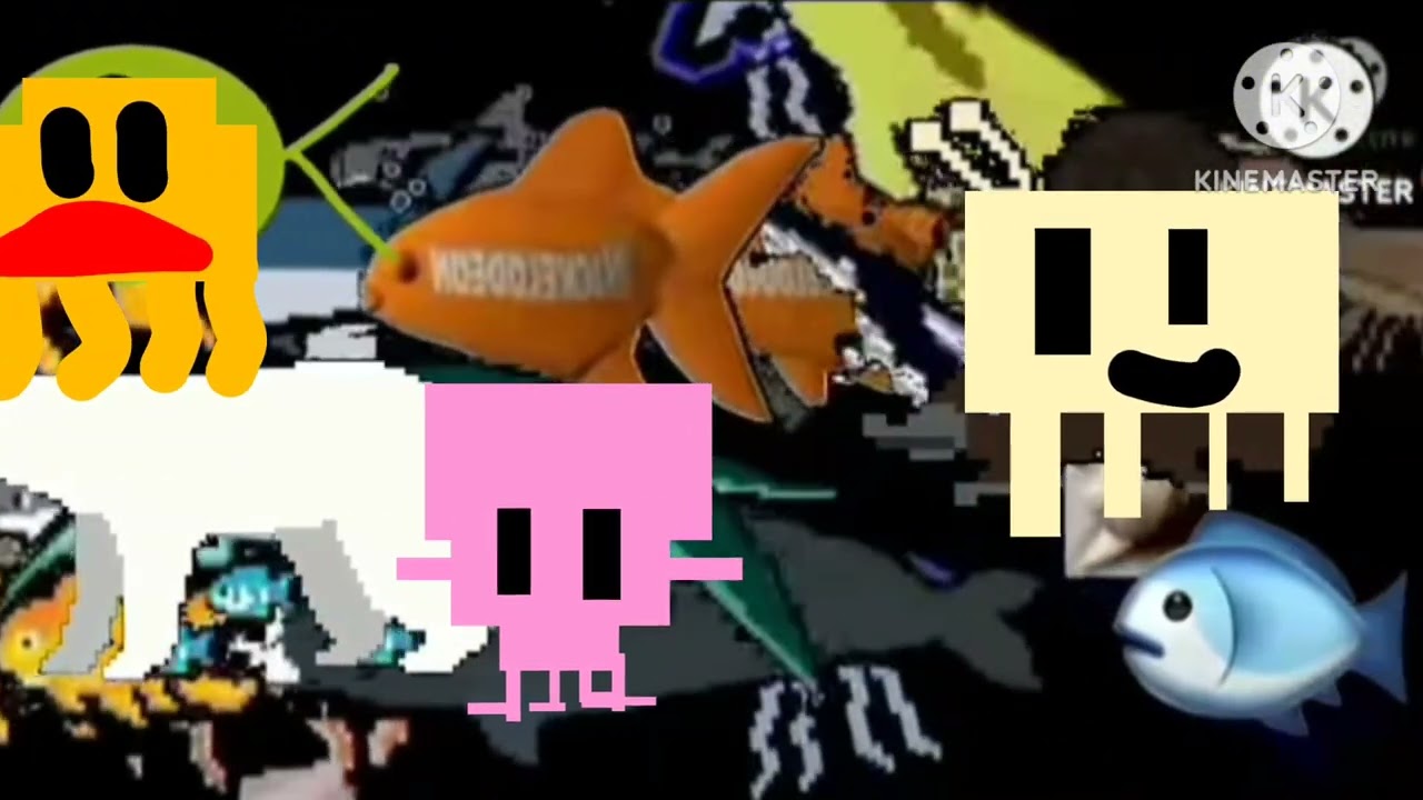 Sea animals collection with a lot of people-@FishyProductions-i6p