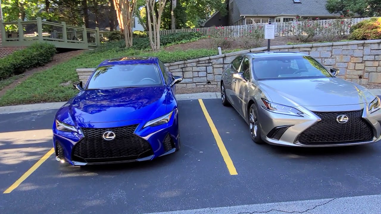 Lexus IS 350 F-Sport 2021 года против Lexus ES 350 F-Sport 2019 года. Часть 1