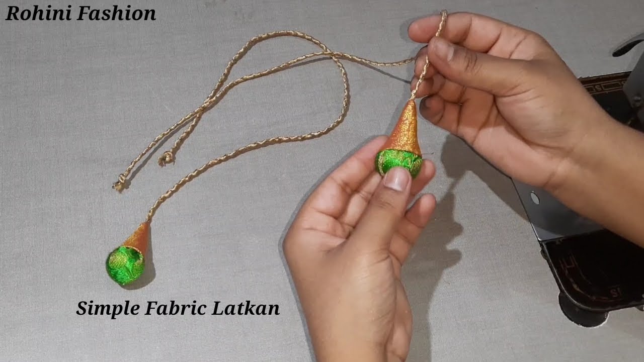 How to make simple fabric latkan|simple and easy method