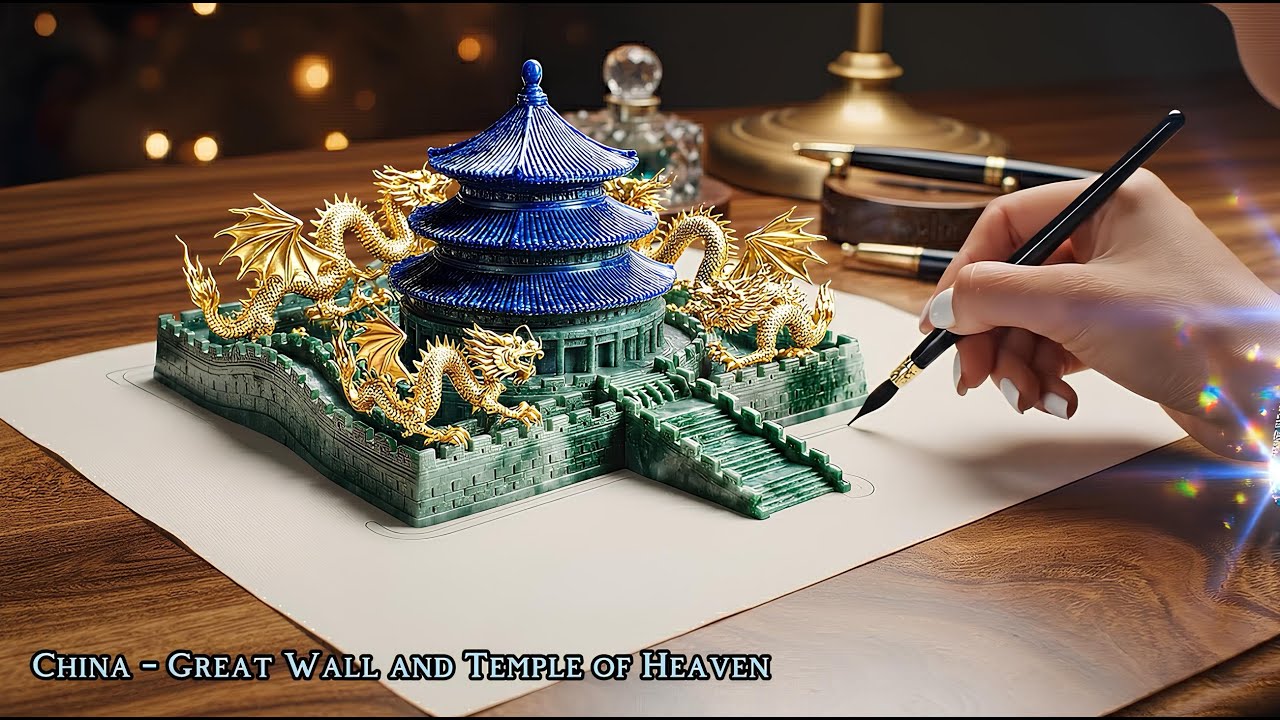 Guess the country! 🌍 Magic Brush & Crystal Art ASMR | Satisfying Visual Video Part 1