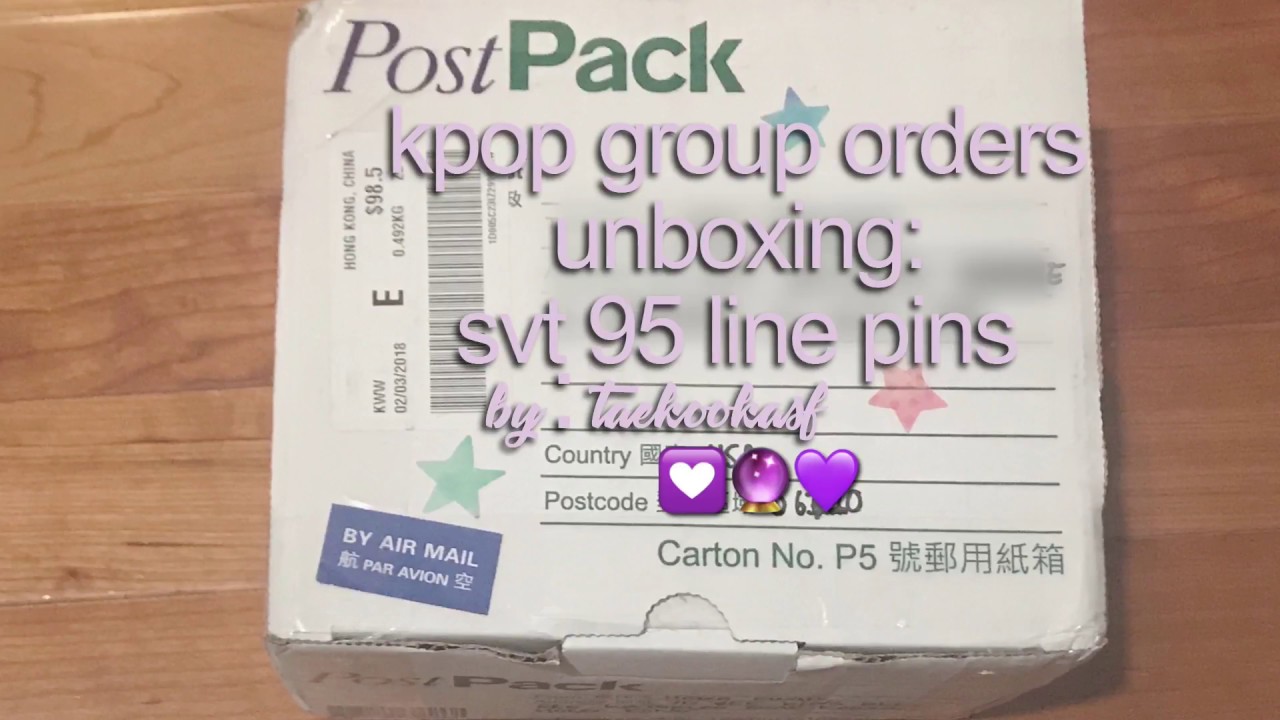 [unboxing] kpop group orders: seventeen 95 line pins from @jeonghan_trash