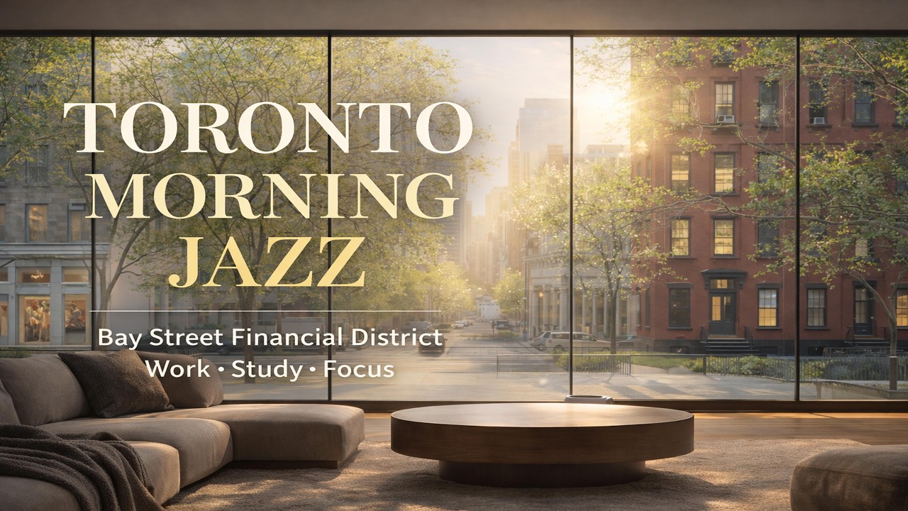 Toronto Bay Street Morning Jazz ☕ Financial District Lounge Music