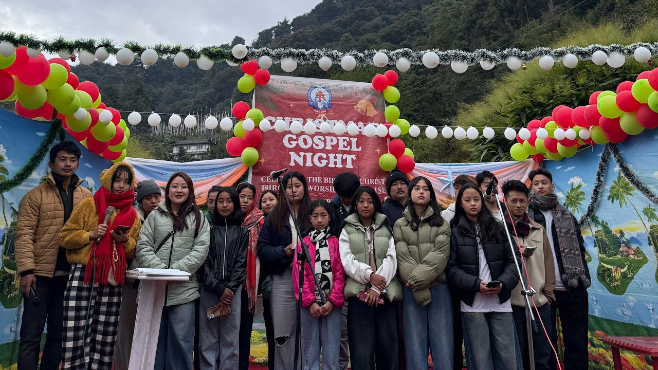 Spreading “Good News” and sharing The Unconditional love of Christ Gospel Night at Upper Deythang.🎄😇