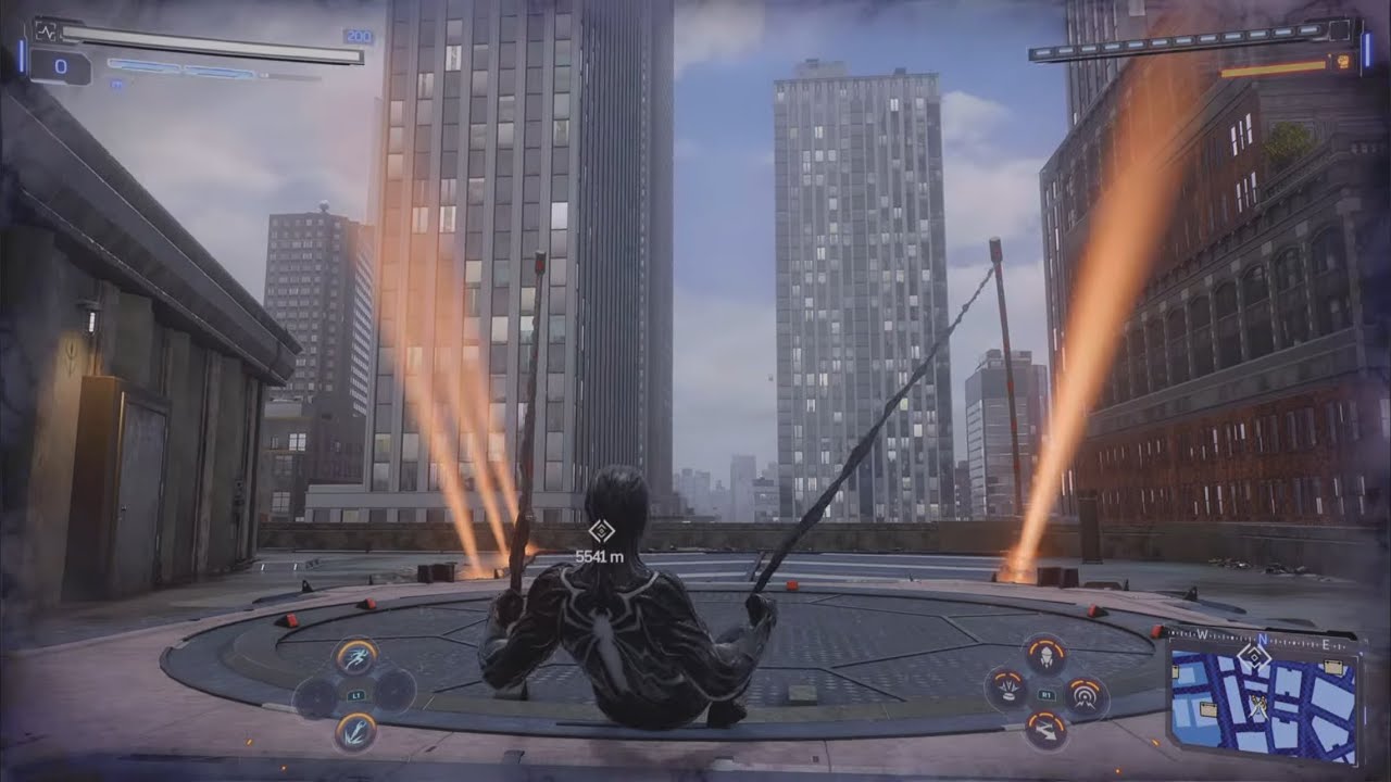 Symbiote Spider-Man Whenever He’s Low On Web Fluid… Marvel’s Spider-Man 2 Traversal Gameplay