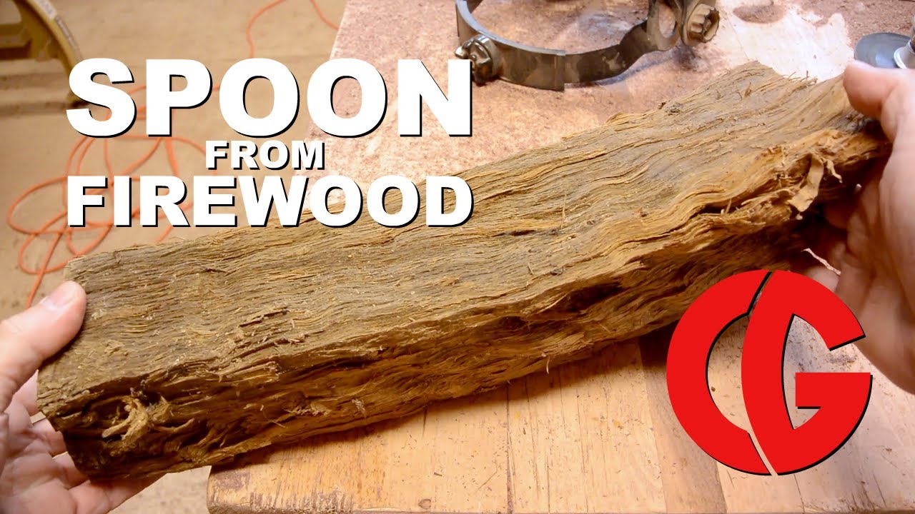 Power Carving a Spoon - Woodworking