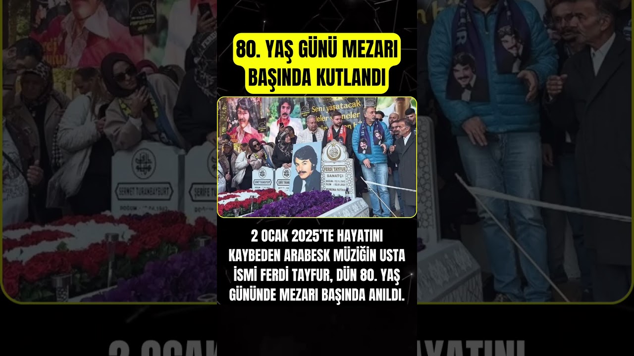 80. yaş günü mezarı başında kutlandı
