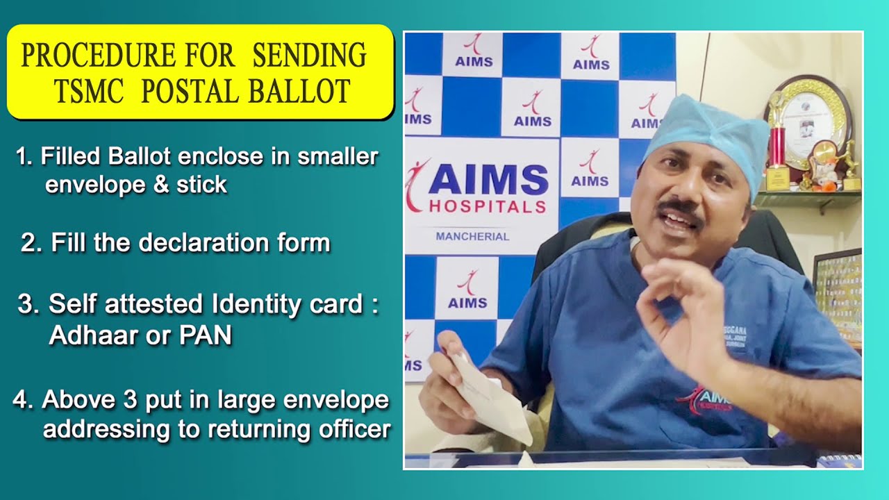 Procedure to cast your Postal Ballot - TSMC Election