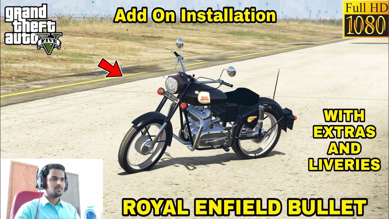 GTA 5 : HOW TO INSTALL ROYAL ENFIELD BULLET BIKE MOD🔥🔥🔥