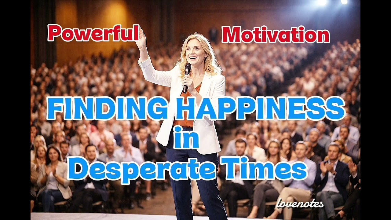 FINDING HAPPINESS IN DESPERATE TIMES ( A 6 Minutes Super Powerful Motivational Talk)