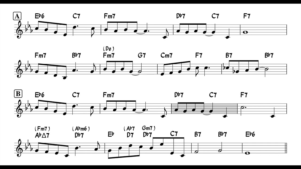 My Ideal - Backing track / Play-along with Lead Sheet