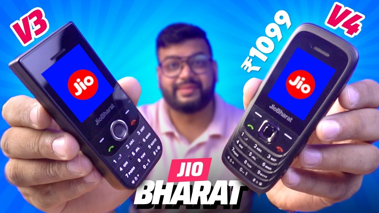 Jio Bharat V3 & Jio Bharat V4 Review ⚡️BEST 4G Keypad Phone For Rs.1000 !!