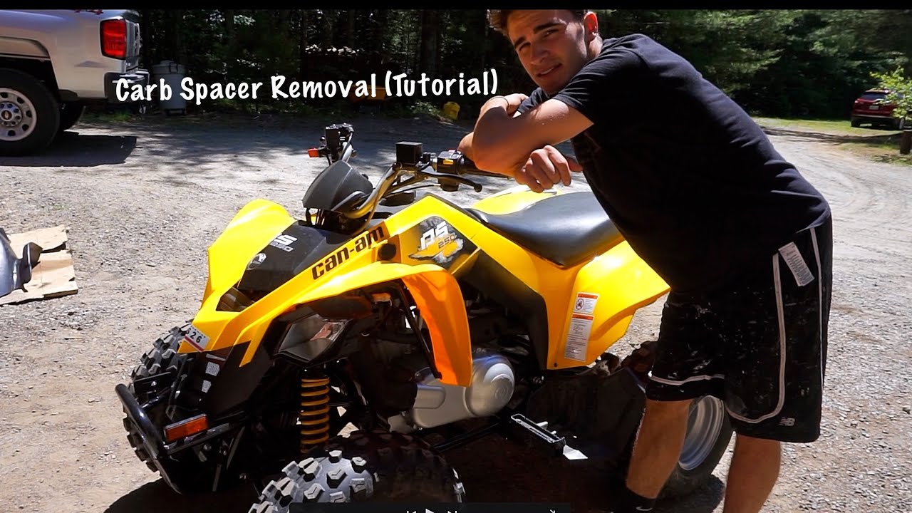 Can-Am Ds250 Carb Spacer Removal (Tutorial)-INSANE POWER BOOST