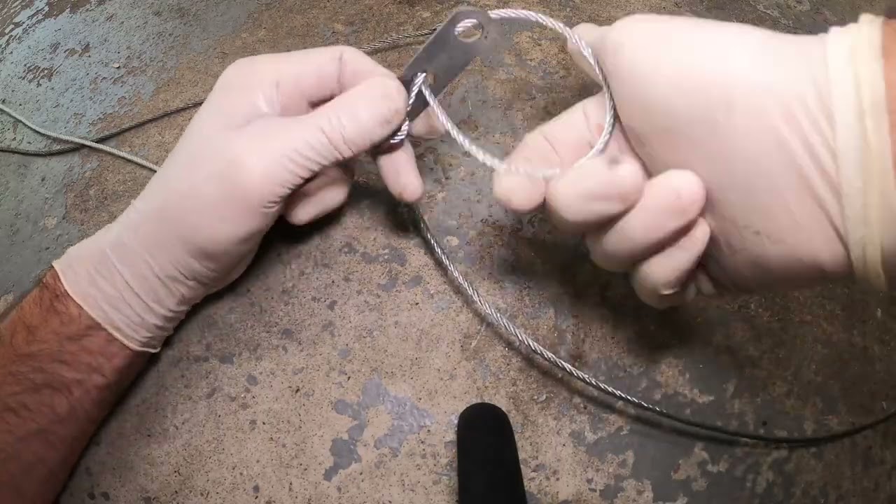 how to replace my broken garage door cable