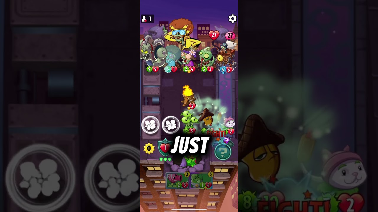The IMPOSSIBLE puzzle party!? #plantsvszombies #pvzheroes #pvz #gaming #shorts #pvzgameplay
