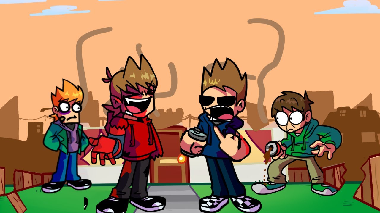 Tord and Tom the-end sings stress playable ( mod créé par moi )