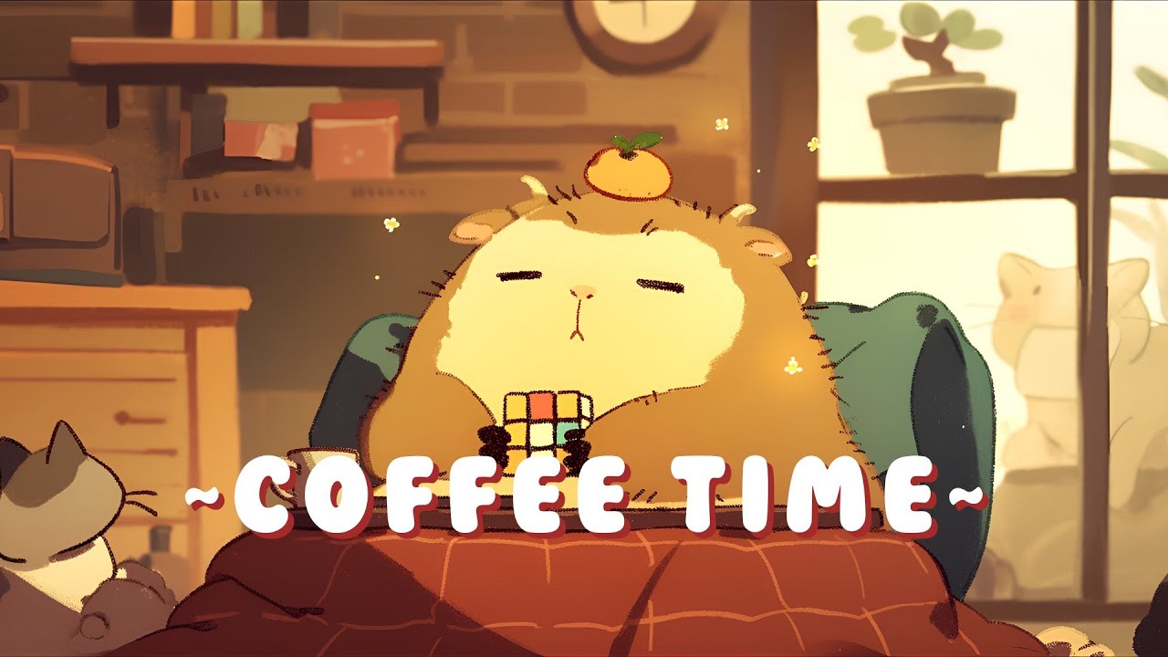 [60 Minutes] Capybara Lofi Music Station - Study Session Music Mix ~ Soothing Ambiance ~ 🎵 💫