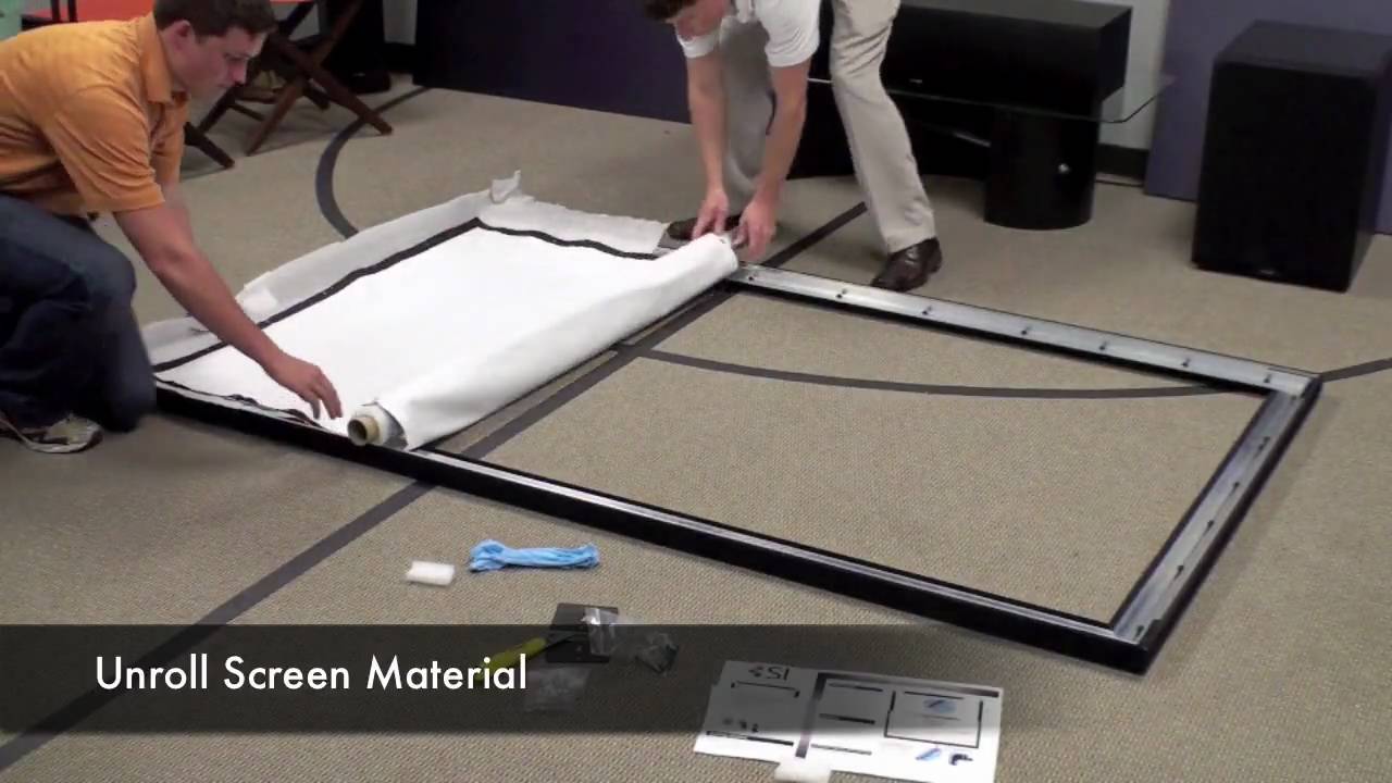 Install Video Fixed Projection Snap Screen