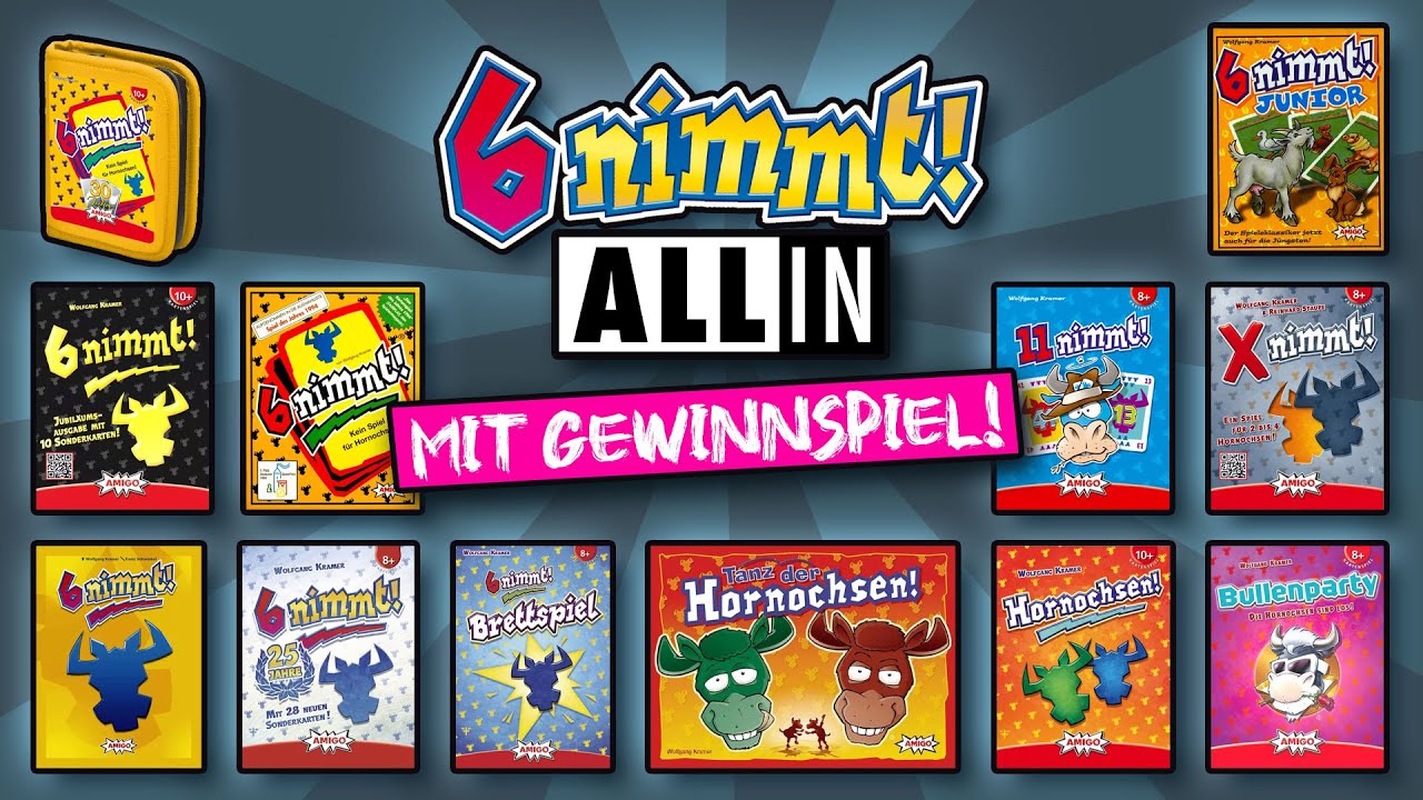 👉 ALL IN: 6 NIMMT! - Amigo Spiele - Wolfgang Kramer - Brettspiel Überblick