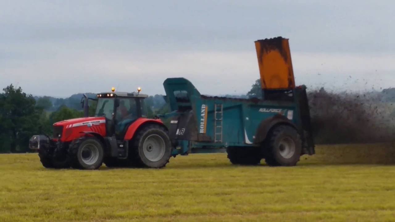 Epandage de fumier 2016 | Massey Ferguson 6480 & Epandeur Rolland