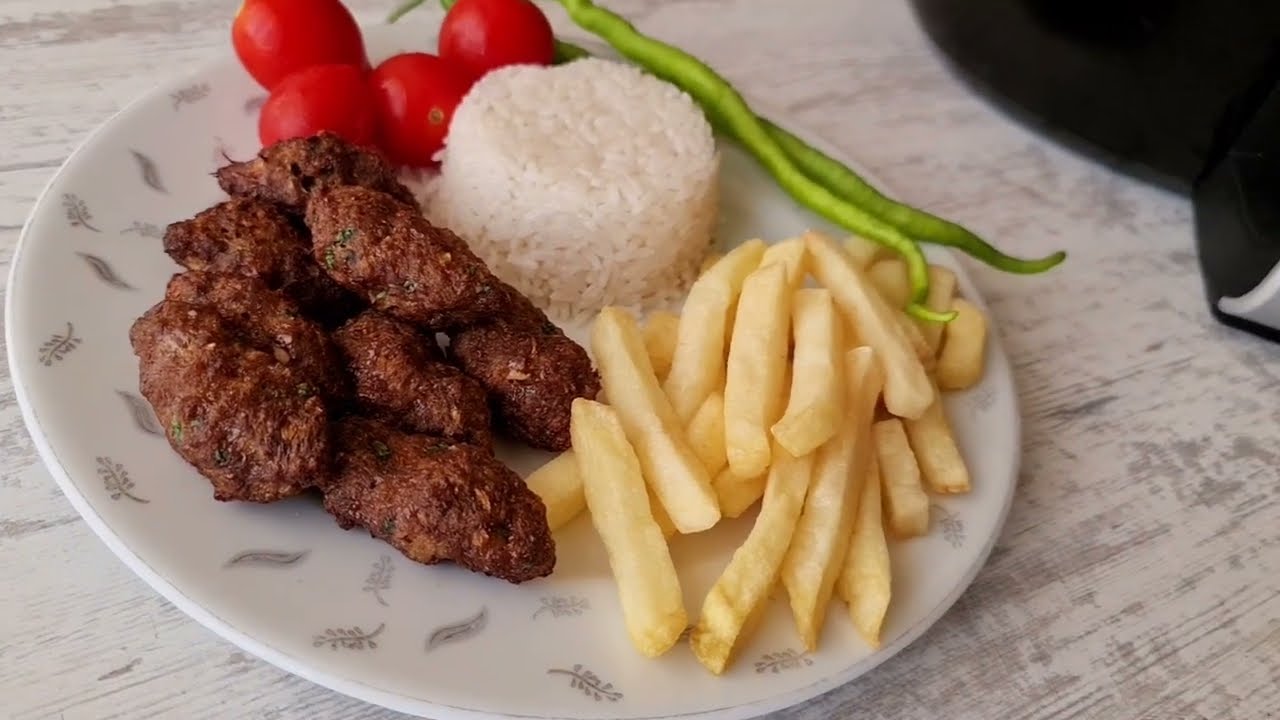 Airfreyer'da köfte patates tarifi 🔝 Izgara tadında 👌🤌