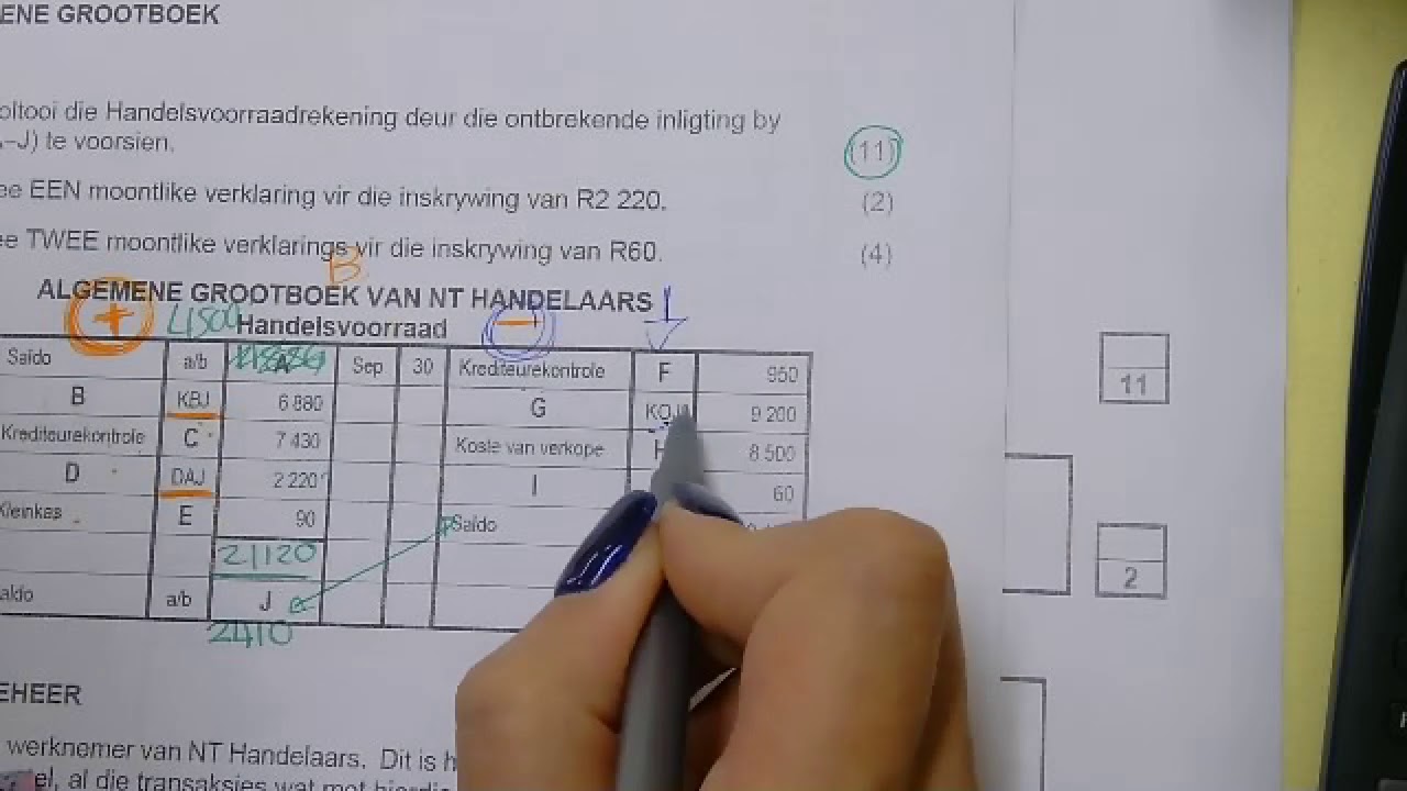 Gr 10 Rek - Algemene Grootboek Oos Kaap November 2018 - Tanya Nel