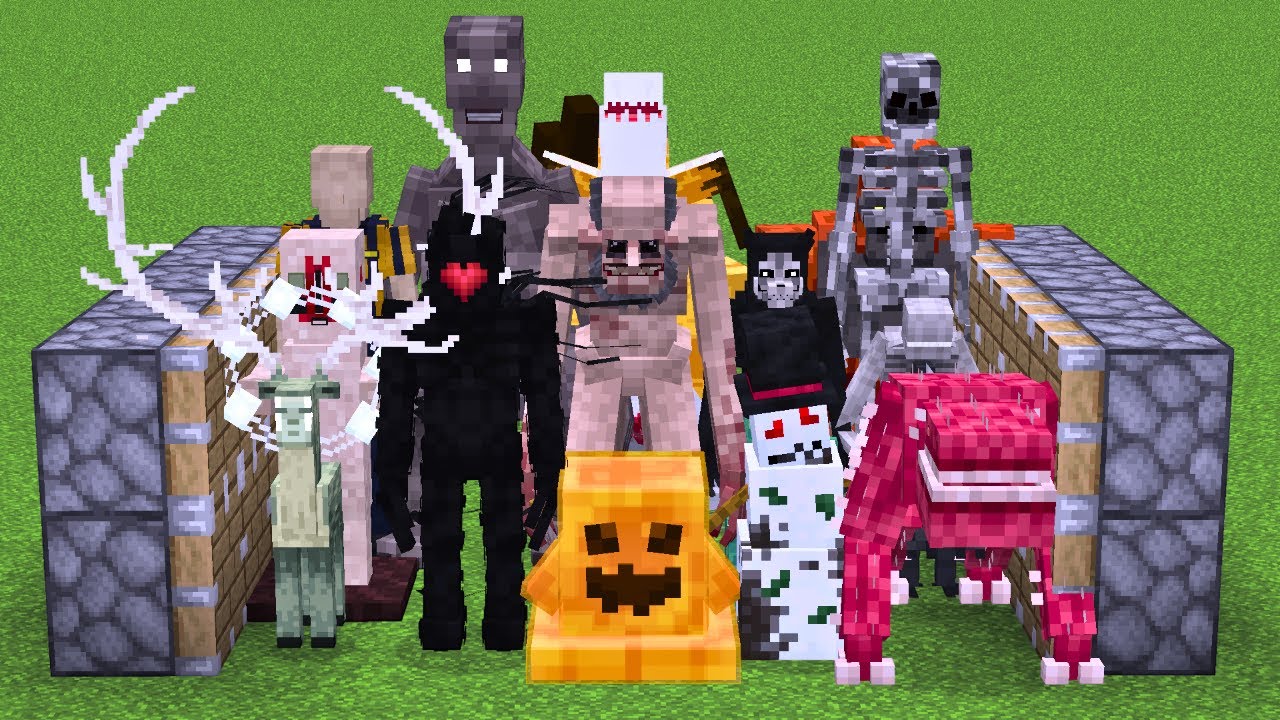 All SCP mobs combined in minecraft !