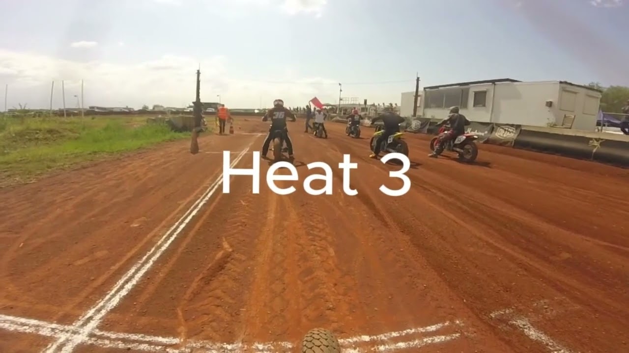 Onboard Dutch flattrack cup Rookie class Lelystad 18-5-2024 Junkard racing #27