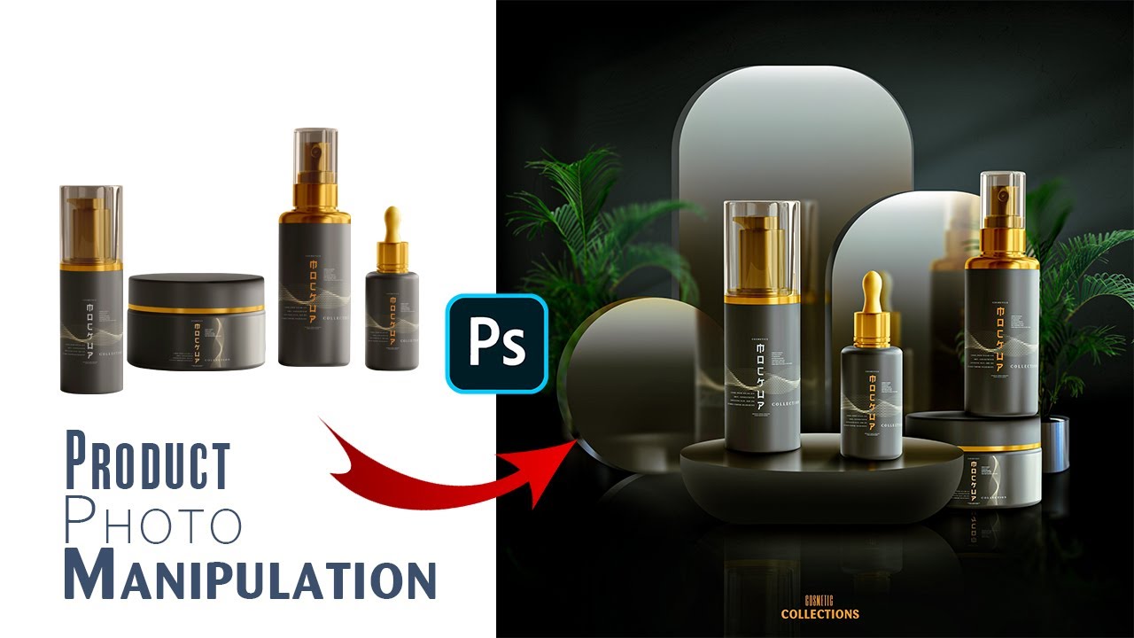 Product Manipulation in Photoshop |Detailed Video Tutorial | Cosmetics Product Advertising Design