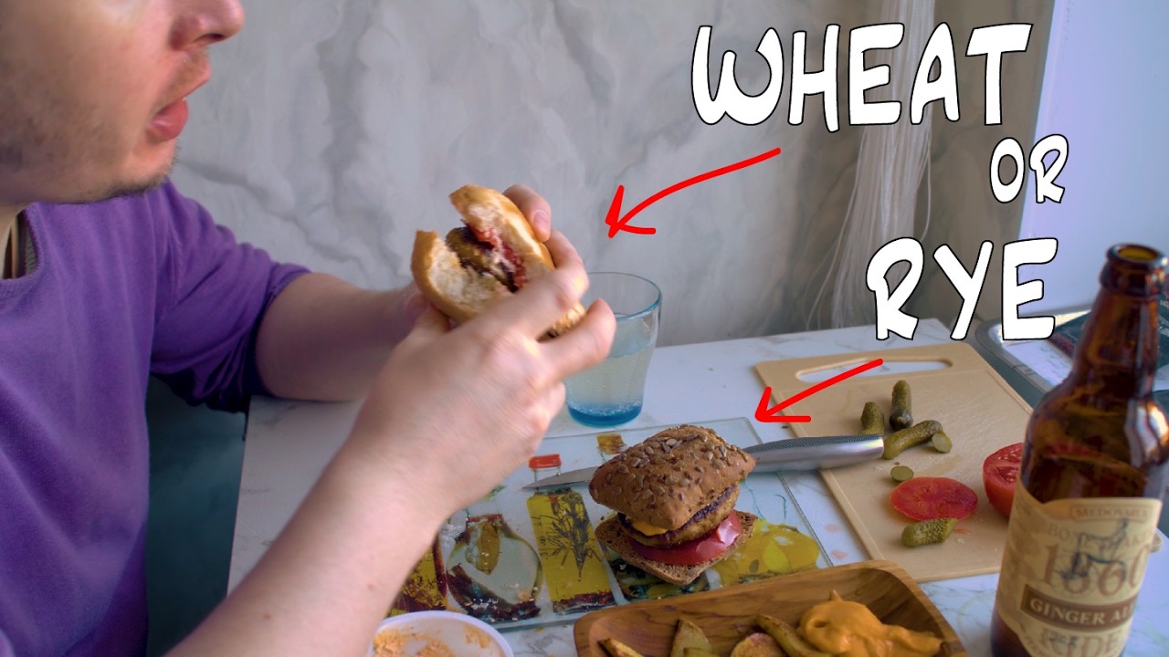 Bun Test! Comparing two different buns for burgerability. 4k